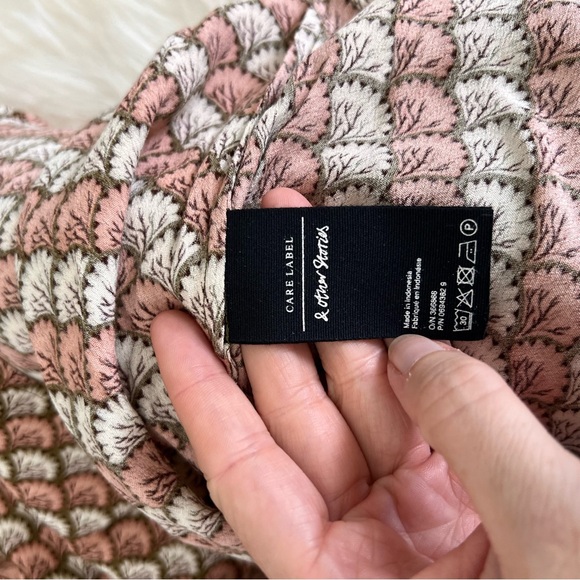 & other stories | Long Sleeve Fan Print Mini Dress - Picture 6 of 10